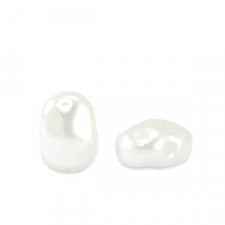 Imitationsperle 7x5mm White